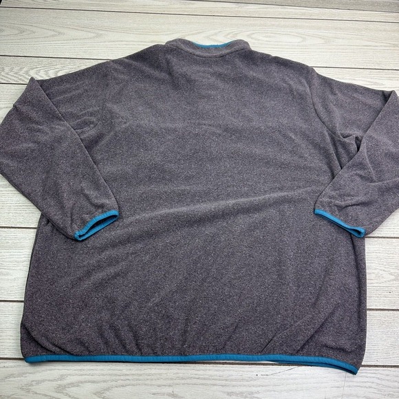 Columbia Men's XXL Fleece Long Sleeve Pullover 1/4 Snap Purple Blue Jacket - Picture 3 of 7